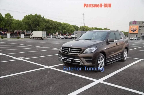 Vista 7 de Estribos eléctricos desplegables escalones laterales Pedales Protector Bar apto para Mercedes Benz W164 ML 2006-2011