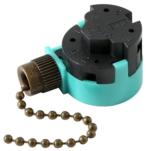 Vista 3 de Piezas de Repuesto para Ventilador de Techo Zing Ear ZE-268S6, Interruptor de Ventilador de Techo de 3 Velocidades con Cadena de 4 Hilos Compatible
