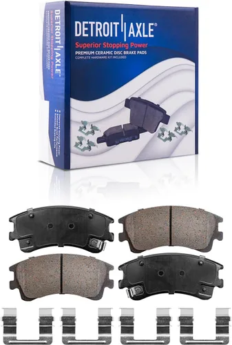 Vista 70 de Detroit Axle - Pinza de disco del lado del acompañante + pastillas de freno de cerámica de repuesto para Lexus HS250H Toyota RAV4 Prius V Scion xB