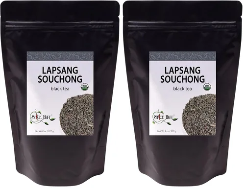 Vista 25 de Crème de la Earl orgánica, hojas sueltas saborizadas Earl gris té negro, el primer sorbo de té, bolsa de 8 onzas (80-100 porciones) The Spice Hut