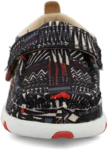 Vista 4 de Twisted X Mocasines de conducción infantil Negro Multi