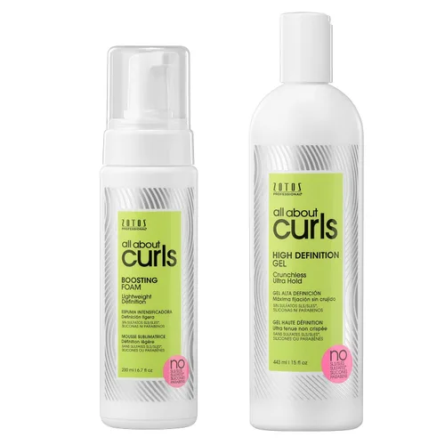 Vista 11 de ALL ABOUT CURLS Boosting Foam For Curly Hair Lightweight Definition Hold Volumizing Extra Fullness & Body Vegan & Cruelty Free Sulfate &