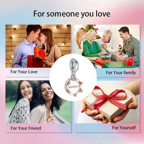 Vista 7 de Dije colgante de plata de ley 925 con diseño de corazón de la Biblia para mamá, esposa, familia, familia, amigos