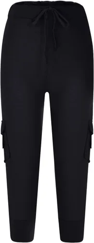 Vista 9 de Pantalones capri para mujer, leggings capri, ligeros, casuales, de cintura alta, elásticos, con bolsillos, pantalones recortados