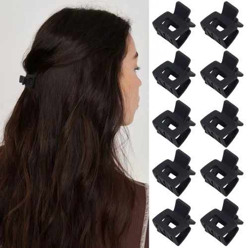 Vista 6 de Ahoney 10 pinzas pequeñas para el cabello para mujeres y niñas, clips de mandíbula mate de 1 pulgada para cabello fino, grueso y mediano, pasadores