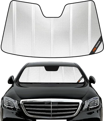 Vista 16 de Pigenius Parasol de parabrisas para Mercedes-Benz Clase C Convertible/Coupé 2017-2023 - Salvaguardia Gris