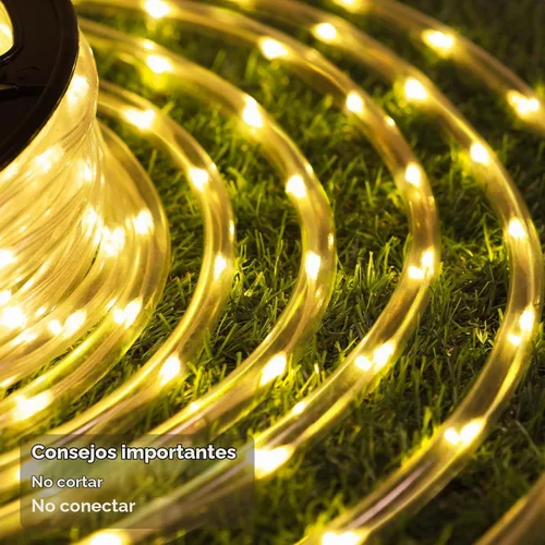 Vista 2 de Luces de cuerda LED de 360 pies para exteriores con control remoto
