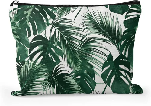 Vista 10 de Bolsa de maquillaje para mujer, Corazones de cactus de alpaca