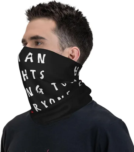 Vista 8 de Human Rights Belong to Everyone Head Wrap, Neck Gaiter, Headband, Fishing Mask, Magic Scarf Face Bandana Mask Neck Tube Balaclava for