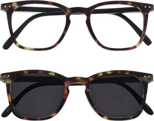 Vista 12 de OPULIZE BEX-ICE Reading glasses for Women Men,Scratch Resistant Rectangular frame with Spring Hinges (R61-R64)