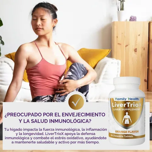 Vista 10 de LiverTrioX - Suplemento antioxidante integral para el hígado, tabletas masticables de suplemento hepático con el mismo, glutatión, silibina