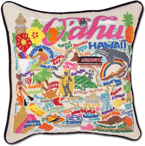 Vista 61 de Catstudio Portland (Oregon) - Almohada decorativa bordada
