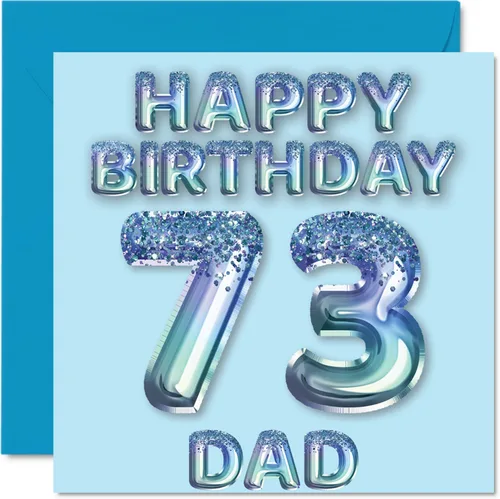 Vista 121 de Stuff4 Tarjeta de primer cumpleaños para niños, globo de fiesta con purpurina azul, tarjetas de feliz cumpleaños para niño de 1 año, nieto, hijo, 57