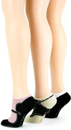 Vista 3 de Foot Traffic Calcetines para mujer, paquete múltiple, bonitos y divertidos, tallas 4-10