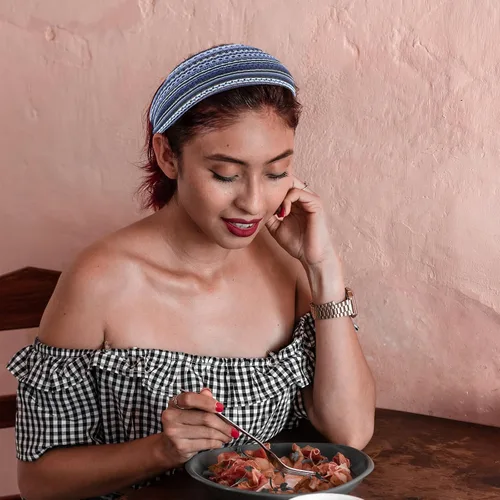 Vista 4 de Diademas bohemias anchas antideslizantes para mujeres, diademas modernas para el cabello, accesorios para el cabello para mujeres y niñas