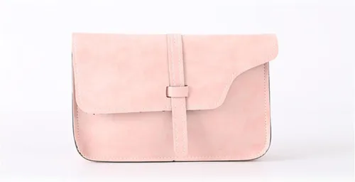 Vista 5 de MAMEAYUE Bolso de cuero de la PU de las mujeres Bolso del hombro del tirón Bolso cruzado con correa (rosa), Rosado