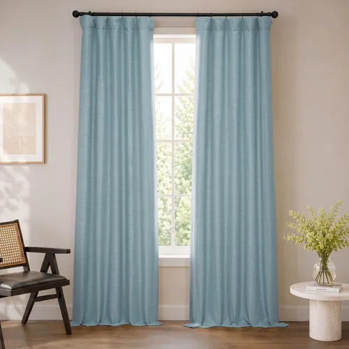 Vista 26 de HPD Half Price Drapes Bellino - Cortinas de oscurecimiento de habitación de 63 pulgadas de largo, para dormitorio y sala de estar (1 panel), 50