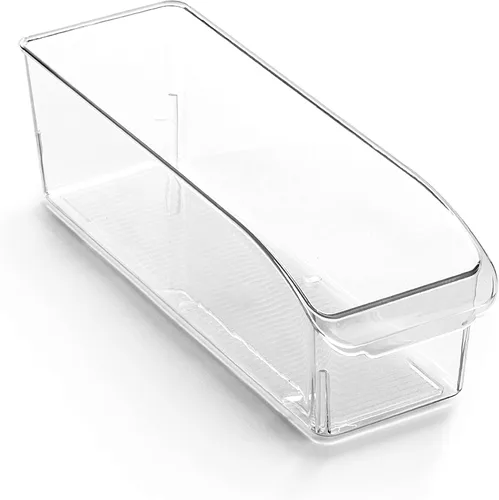 Vista 9 de BINO Contenedores de almacenamiento de plástico, grandes THE CURVE COLLECTION Organizador multiusos para refrigerador/congelador Asa