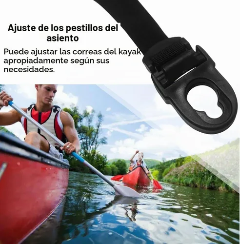 Vista 5 de Popbee Kayak Seat Repair Kit Clips & Hooks Compatible with Lifetime Emotion Seat Contain Seat Clips and Hooks Fits (8 Pack)