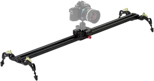 Vista 9 de Fotodiox Pro SlideCam - Estabilizador deslizante de video de 600 a 24 pulgadas, deslizador de pista de cámara DSLR, sistema de riel