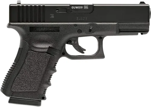 Vista 3 de Pistola Glock 19 Gen. 3 BB, combo de operaciones negras, paquete de pistola de aire