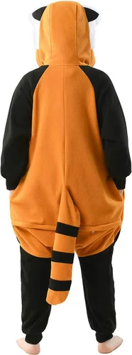 Vista 6 de Pijama tipo mameluco para niñas y niños, unisex, de anime y de una pieza, para Halloween, Navidad, fiesta de disfraces y Cosplay, talla 4T