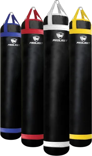 Vista 7 de Saco de boxeo pesado para adultos, boxeo, artes marciales, Muay Thai, equipo de entrenamiento de fuerza, relleno, 6 pies, 150 libras, correa
