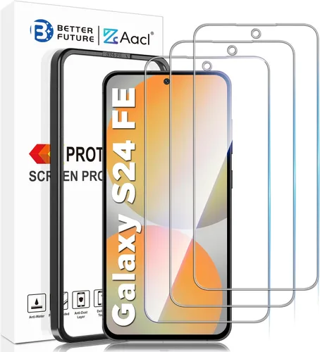 Vista 8 de AACL - Paquete de 3 protectores de pantalla para Samsung Galaxy S21 FE (6.4 pulgadas) Fingerprint Unlock, HD Clear, Case-Friendly, Alignment Tool