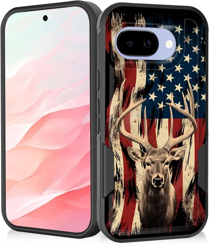 Vista 61 de Funda para Pixel 7a, resistente de doble capa híbrida de policarbonato duro de goma suave a prueba de golpes para Google Pixel 7A 6.1 pulgadas