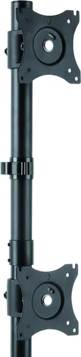 Vista 2 de StarTech Brazo de monitor dual para montaje vertical de escritorio - para monitores de 13 a 27 - Ajustable - Abrazadera de escritorio/montaje