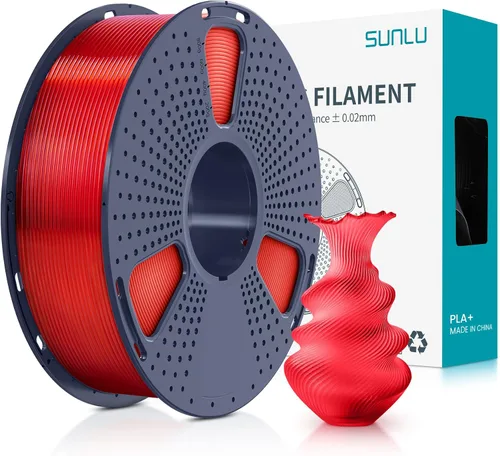 Vista 62 de SUNLU - Filamento PLA Plus para impresora 3D, 1.75 mm, bobina de 1 kg (2.2 lb), enrollado de forma ordenada, precisión dimensional ±0.02 mm