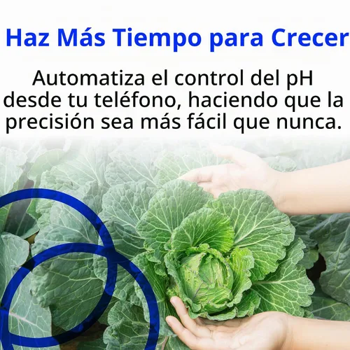Vista 7 de Controlador de pH Bluelab Wi-Fi con monitoreo del reservorio 24/7 para pH con dosificación automatizada de nutrientes, integración Edenic, sondas