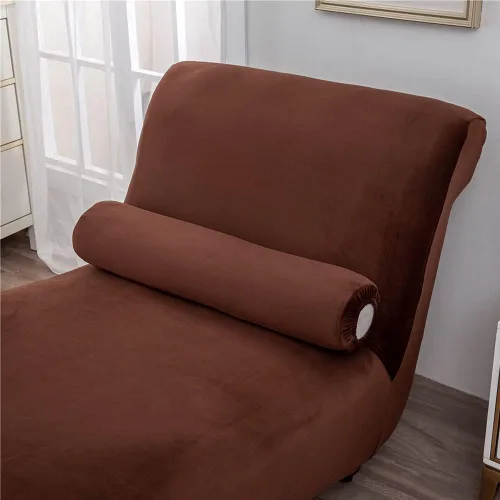 Vista 5 de Funda de terciopelo para diván Longue, funda de lujo para tumbona, para sala de estar, funda para muebles de interior, ultra suave, lavable a