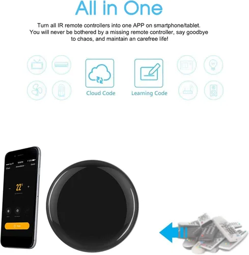 Vista 4 de Concentrador de control remoto WiFi-IR, módulo de control remoto inteligente WiFi IR, control de voz inteligente con aplicación Tuya compatible