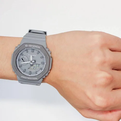 Vista 5 de Casio G-Shock G-Shock GA-2110ET-8A - GA-2110ET-8A para hombre, resistente al agua, analógico, digital, gris, Moderno