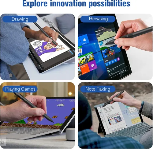 Vista 7 de Lápiz óptico para dispositivos de pantalla táctil ASUS, lápiz digital activo con punta ultrafina, sensibilidad a la presión 1024, rechazo de palma