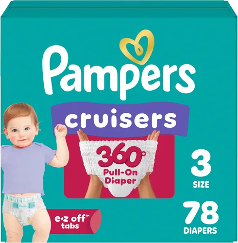 Vista 31 de Pampers Cruisers 360 Pañales - Talla 3, 26 unidades, pañales desechables para bebé, ajuste sin huecos