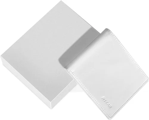 Vista 5 de NYEAR Cartera Hombre, Blanco, Cartera delgada