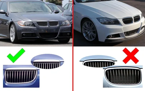 Vista 2 de iJDMTOY Exact Fit - Recortes para parrilla de automóvil, compatible con vehículos BMW