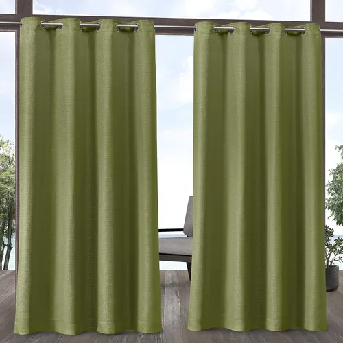 Vista 18 de Exclusive Home Aztec - Par de paneles de cortinas para interiores y exteriores con ojales, 54x96 pulgadas, Azure