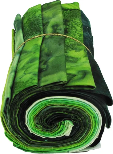 Vista 4 de Hoffman Batik 1895 Acuarela Fat Quarter Bundle 12pcs Tierra