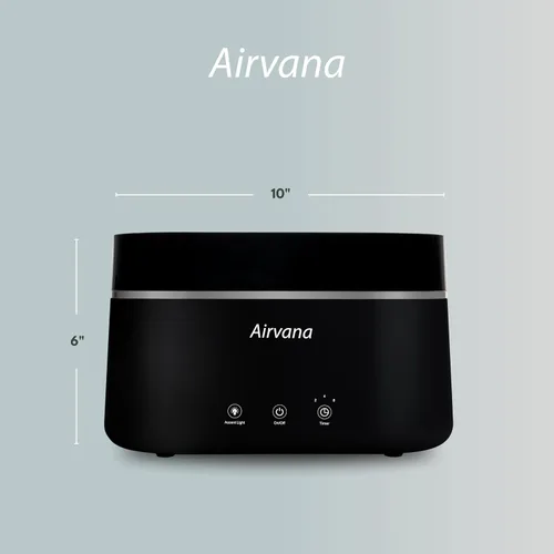 Vista 4 de AquaFlame Humidificador ultrasónico (0.75 litros) - Humidificador con tecnología de vibración con difusor de aceite esencial - Diseño de mesa