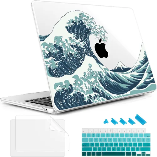 Vista 23 de May Chen Funda rígida de plástico para MacBook Air de 13.6 pulgadas 2026 2025 2024-2022 M5 A3449 M4 A3240 M3 A3113 M2 A2681, carcasa rígida