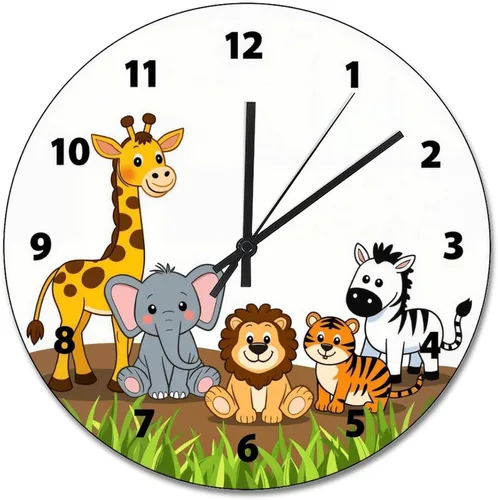 Vista 41 de ArogGeld Reloj de pared para conductor de autobús escolar, reloj de madera clásico 10 silencioso, sin tictac, de cuarzo, funciona