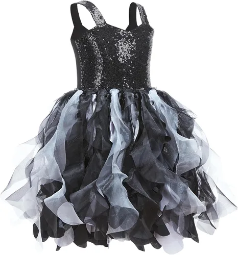 Vista 2 de Suppromo Vestido tutú para niñas pequeñas, fiesta de cumpleaños, vestido de tul con lentejuelas brillantes para niñas pequeñas, concurso