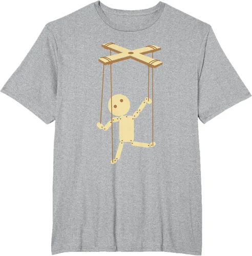 Vista 45 de Puppeteering - Camiseta de marionetas Ventrílocuo de tiriteros, Negro, S