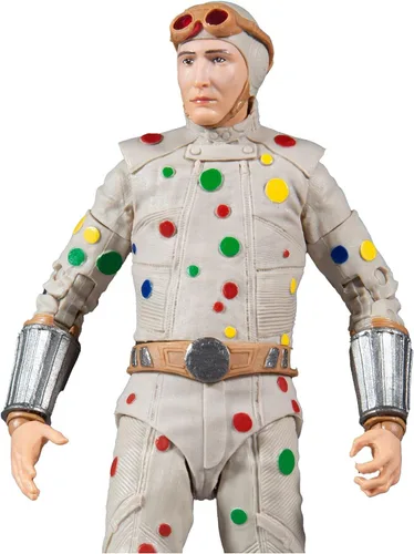 Vista 2 de McFarlane Toys DC Multiverse Polka Dot Man (The Suicide Squad) Figura de acción de 7 pulgadas con pieza de tiburón rey Build-A y accesorios