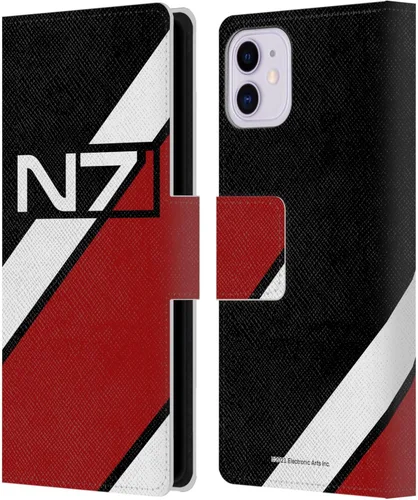 Vista 40 de Head Case Designs Funda de piel con licencia oficial de EA Bioware Mass Effect Cerberus Logo Graphics tipo cartera compatible con Apple iPhone 11
