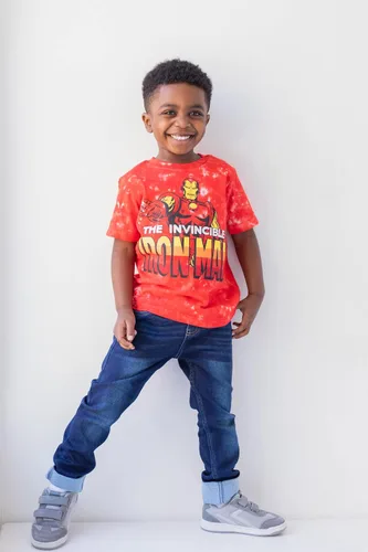 Vista 2 de Marvel Camiseta estampada de manga corta con estampado de Avengers Boys