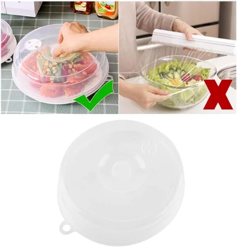 Vista 6 de Cubierta lavable para placa de microondas, tapa de placa de microondas, silicona para accesorios de horno de microondas, tapas de utensilios